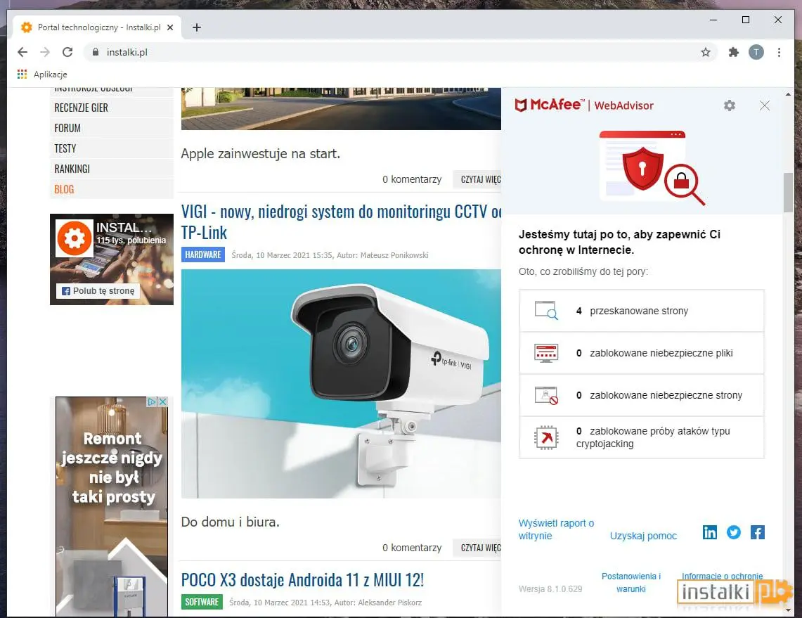 McAfee WebAdvisor